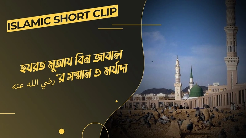 Hazrat Muaz Bin Jabal - হযরত মুআয বিন জাবাল رضي الله عنه‘র সম্মান ও মর্যাদা